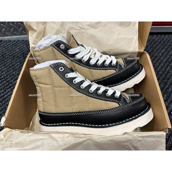 NEW Good News Roopa Quilted Beige+Black Boots size 7 - Picture 1 of 6